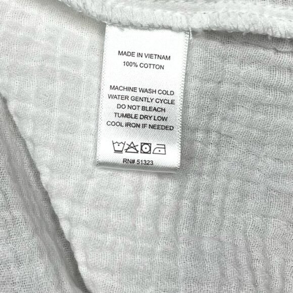 CeCe Womens Popover White Cotton Long Sleeve Button-Down Shirt Size M - Picture 6 of 12